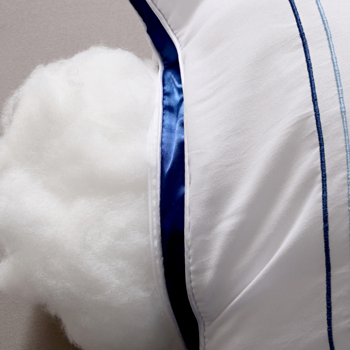 91家纺网 家纺一手货源 找家纺 永乐枕芯 2025新款立体枕立体金边中枕立体枕 立体蓝边中枕