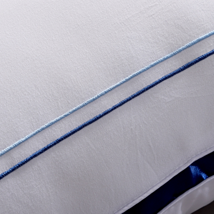 91家纺网 家纺一手货源 找家纺 永乐枕芯 2025新款立体枕立体金边中枕立体枕 立体蓝边中枕