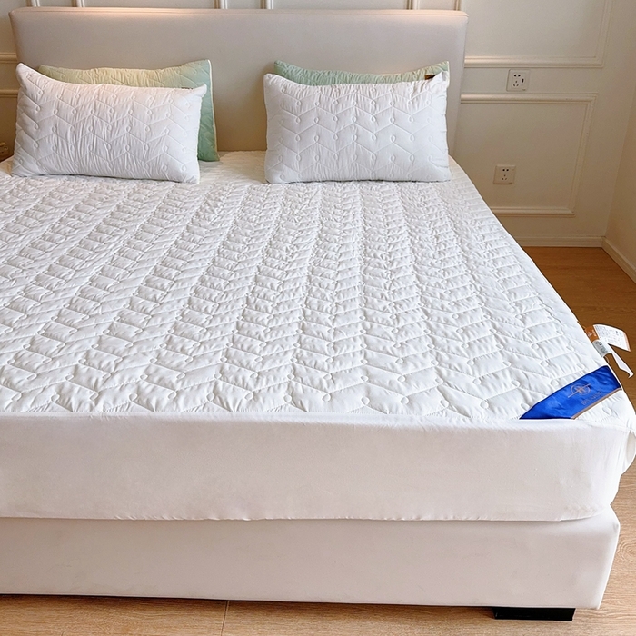 91家纺网 家纺一手货源 找家纺 （总）兜米2025新品供跨境外贸A类防水隔尿夹棉床笠加厚席梦思床垫保护罩