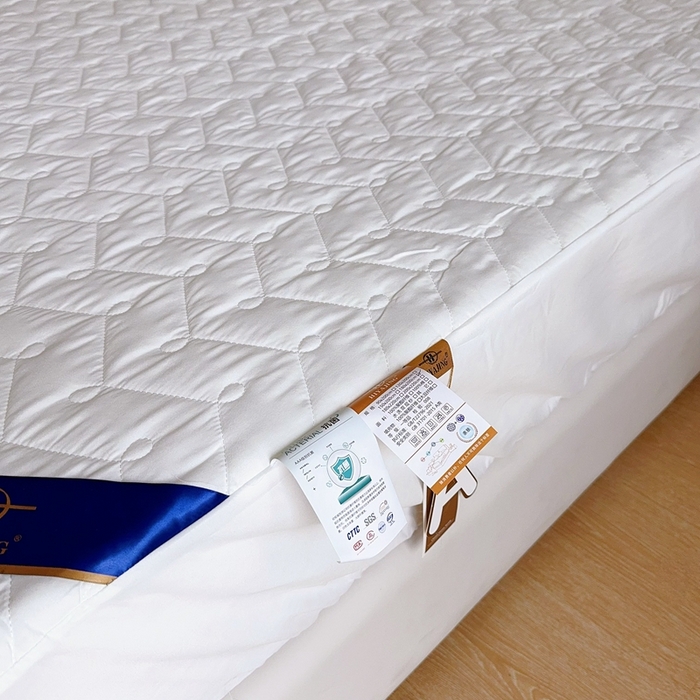 91家纺网 家纺一手货源 找家纺 兜米2025新品供跨境外贸A类防水隔尿夹棉床笠加厚席梦思床垫保护罩 本白