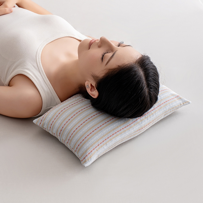 91家纺网 家纺一手货源 找家纺 小米枕芯 2025新款全棉水洗棉组合荞麦枕 枕头枕芯 可拆卸的三角组合枕 米兰浅