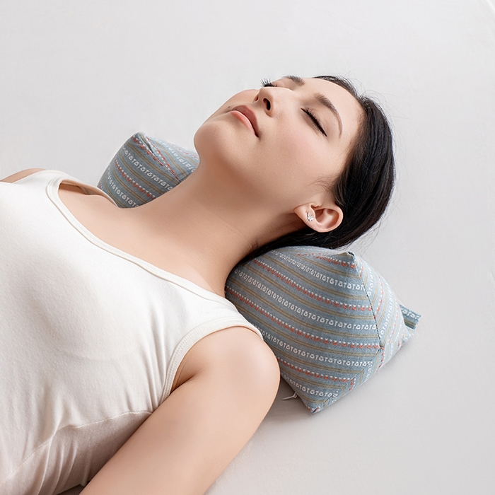 91家纺网 家纺一手货源 找家纺 小米枕芯 2025新款全棉水洗棉组合荞麦枕 枕头枕芯 可拆卸的三角组合枕 米兰深