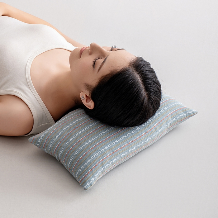 91家纺网 家纺一手货源 找家纺 小米枕芯 2025新款全棉水洗棉组合荞麦枕 枕头枕芯 可拆卸的三角组合枕 米兰深