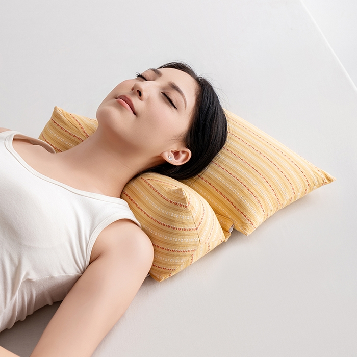 91家纺网 家纺一手货源 找家纺 （总）小米枕芯 2025新款全棉水洗棉组合荞麦枕 枕头枕芯 可拆卸的三角组合枕