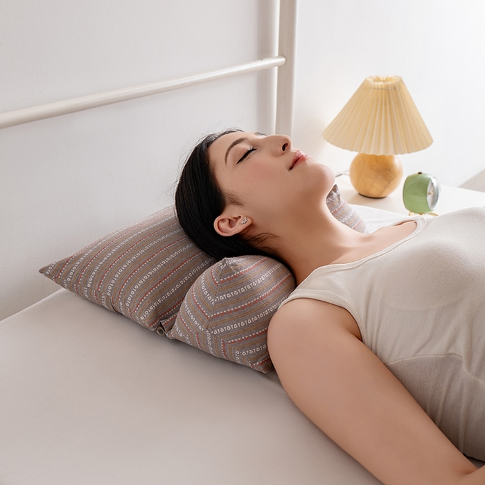 91家纺网 家纺一手货源 找家纺 （总）小米枕芯 2025新款全棉水洗棉组合荞麦枕 枕头枕芯 可拆卸的三角组合枕