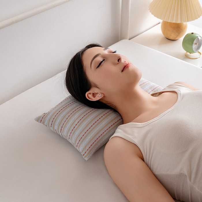 91家纺网 家纺一手货源 找家纺 小米枕芯 2025新款全棉水洗棉组合荞麦枕 枕头枕芯 可拆卸的三角组合枕 米兰浅