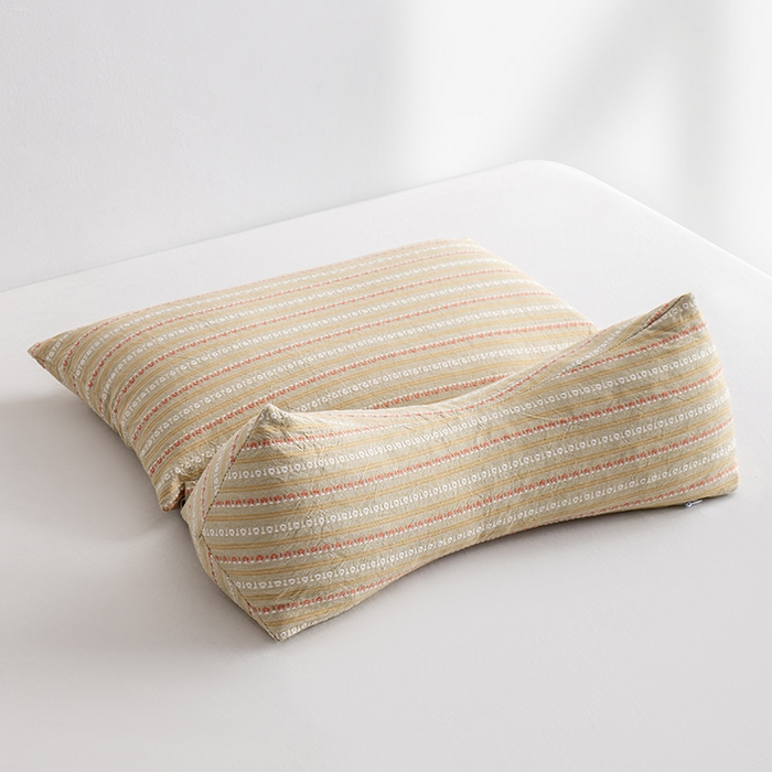 91家纺网 家纺一手货源 找家纺 小米枕芯 2025新款全棉水洗棉组合荞麦枕 枕头枕芯 可拆卸的三角组合枕 卡其