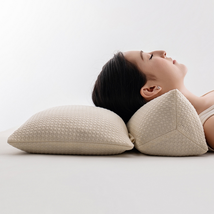 91家纺网 家纺一手货源 找家纺 （总）小米枕芯 2025新款针织组合荞麦 护颈三角荞麦组合枕 可拆卸升级荞麦枕