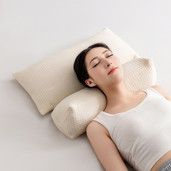 91家纺网 家纺一手货源 找家纺 （总）小米枕芯 2025新款针织组合荞麦 护颈三角荞麦组合枕 可拆卸升级荞麦枕