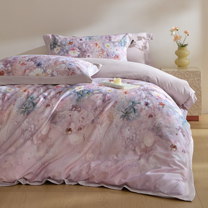 91家纺网 家纺一手货源 找家纺 （总）禾时 2025新款全棉纯棉贡缎数码50双股长绒棉磨毛四件套（带高档礼盒）