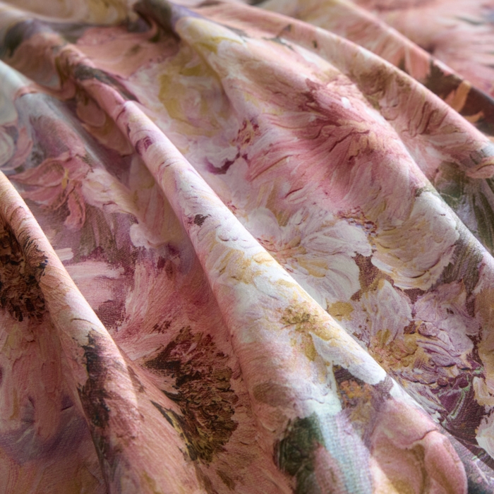 91家纺网 家纺一手货源 找家纺 禾时 2025新款全棉纯棉贡缎数码50双股长绒棉磨毛四件套（带高档礼盒） 爱丽丝仙境