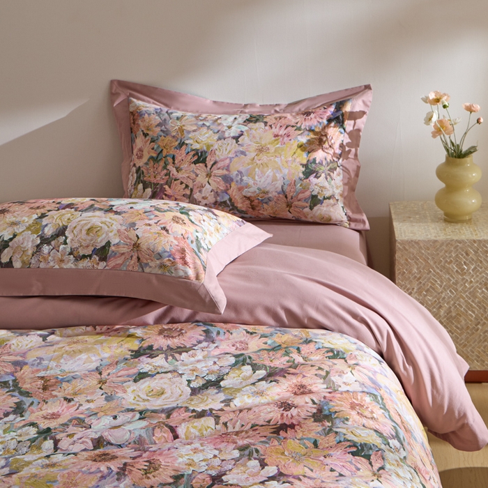 91家纺网 家纺一手货源 找家纺 禾时 2025新款全棉纯棉贡缎数码50双股长绒棉磨毛四件套（带高档礼盒） 爱丽丝仙境