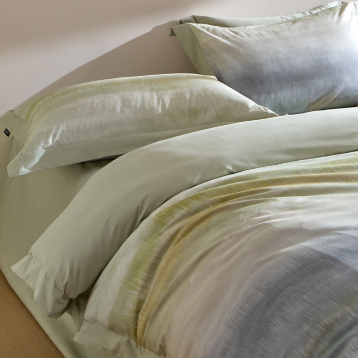 91家纺网 家纺一手货源 找家纺 禾时 2025新款全棉纯棉贡缎数码50双股长绒棉磨毛四件套（带高档礼盒） 贝琳达