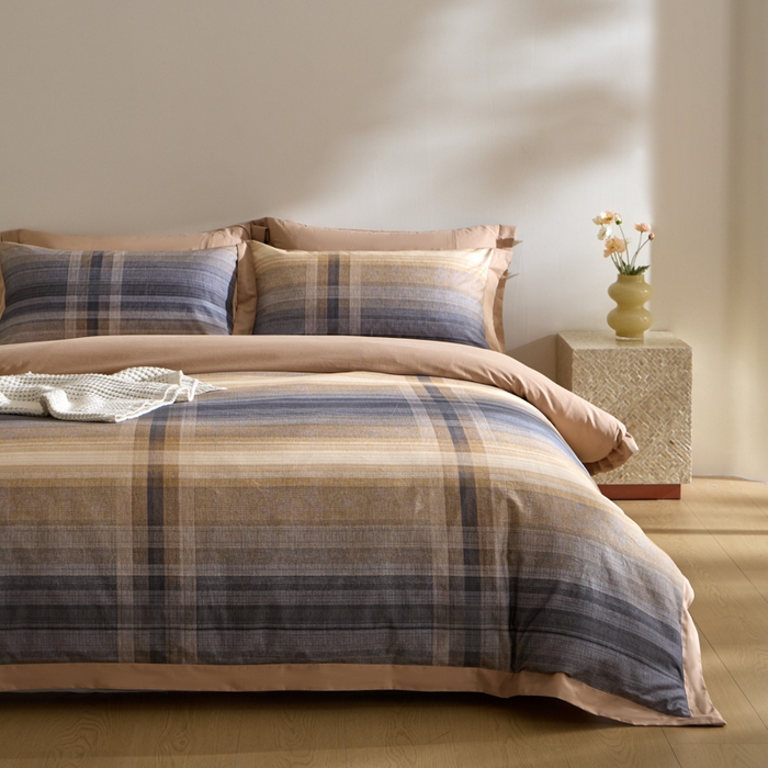 91家纺网 家纺一手货源 找家纺 禾时 2025新款全棉纯棉贡缎数码50双股长绒棉磨毛四件套（带高档礼盒） 查韦斯