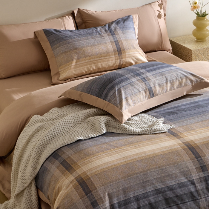 91家纺网 家纺一手货源 找家纺 禾时 2025新款全棉纯棉贡缎数码50双股长绒棉磨毛四件套（带高档礼盒） 查韦斯