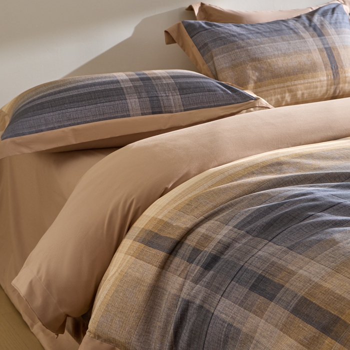 91家纺网 家纺一手货源 找家纺 禾时 2025新款全棉纯棉贡缎数码50双股长绒棉磨毛四件套（带高档礼盒） 查韦斯