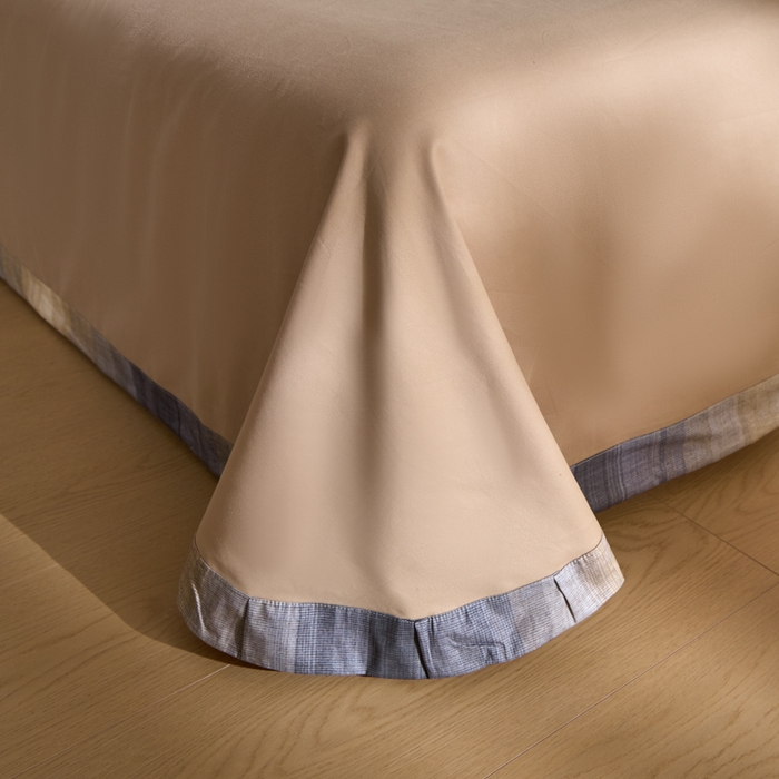 91家纺网 家纺一手货源 找家纺 禾时 2025新款全棉纯棉贡缎数码50双股长绒棉磨毛四件套（带高档礼盒） 查韦斯