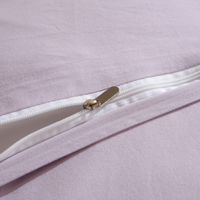 91家纺网 家纺一手货源 找家纺 禾时 2025新款全棉纯棉贡缎数码50双股长绒棉磨毛四件套（带高档礼盒） 花开半夏（紫）