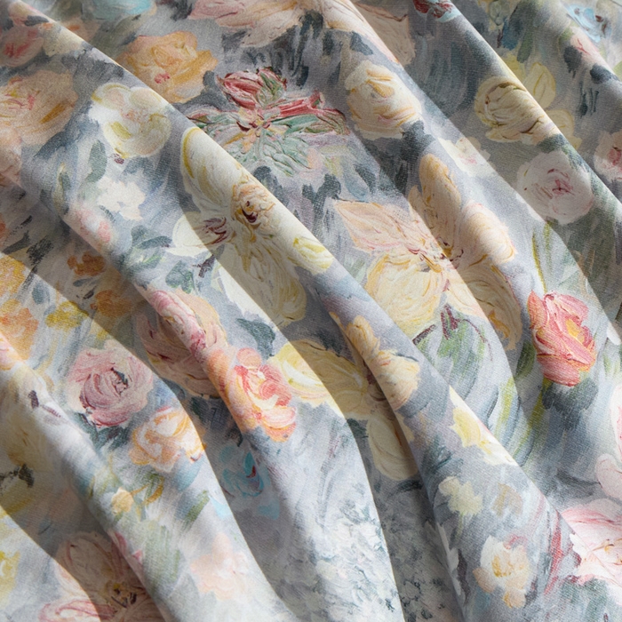 91家纺网 家纺一手货源 找家纺 禾时 2025新款全棉纯棉贡缎数码50双股长绒棉磨毛四件套（带高档礼盒） 花香四溢