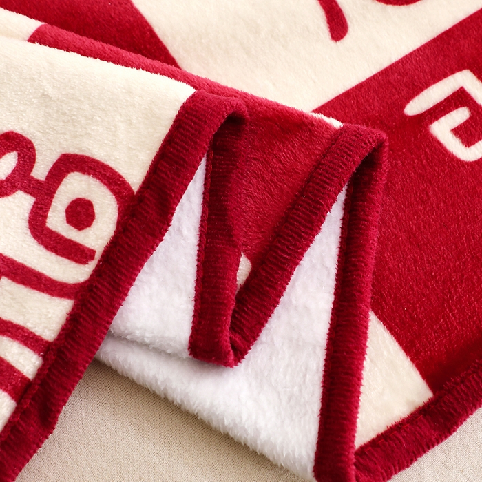 91家纺网 家纺一手货源 找家纺 （总）莱家富 2025新款结婚伴手礼法兰绒毛毯双面印花百福毯毛毯毯子午睡毯多功能喜庆礼品毯子