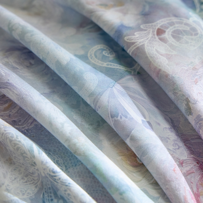 91家纺网 家纺一手货源 找家纺 禾时 2025新款全棉纯棉贡缎数码50双股长绒棉磨毛四件套（带高档礼盒） 罗曼庄园（绿）