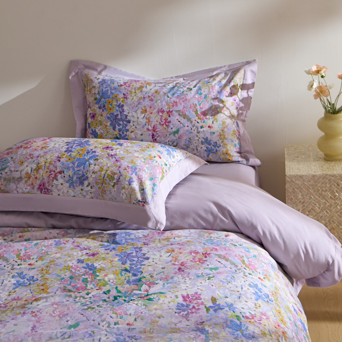 91家纺网 家纺一手货源 找家纺 禾时 2025新款全棉纯棉贡缎数码50双股长绒棉磨毛四件套（带高档礼盒） 心悦