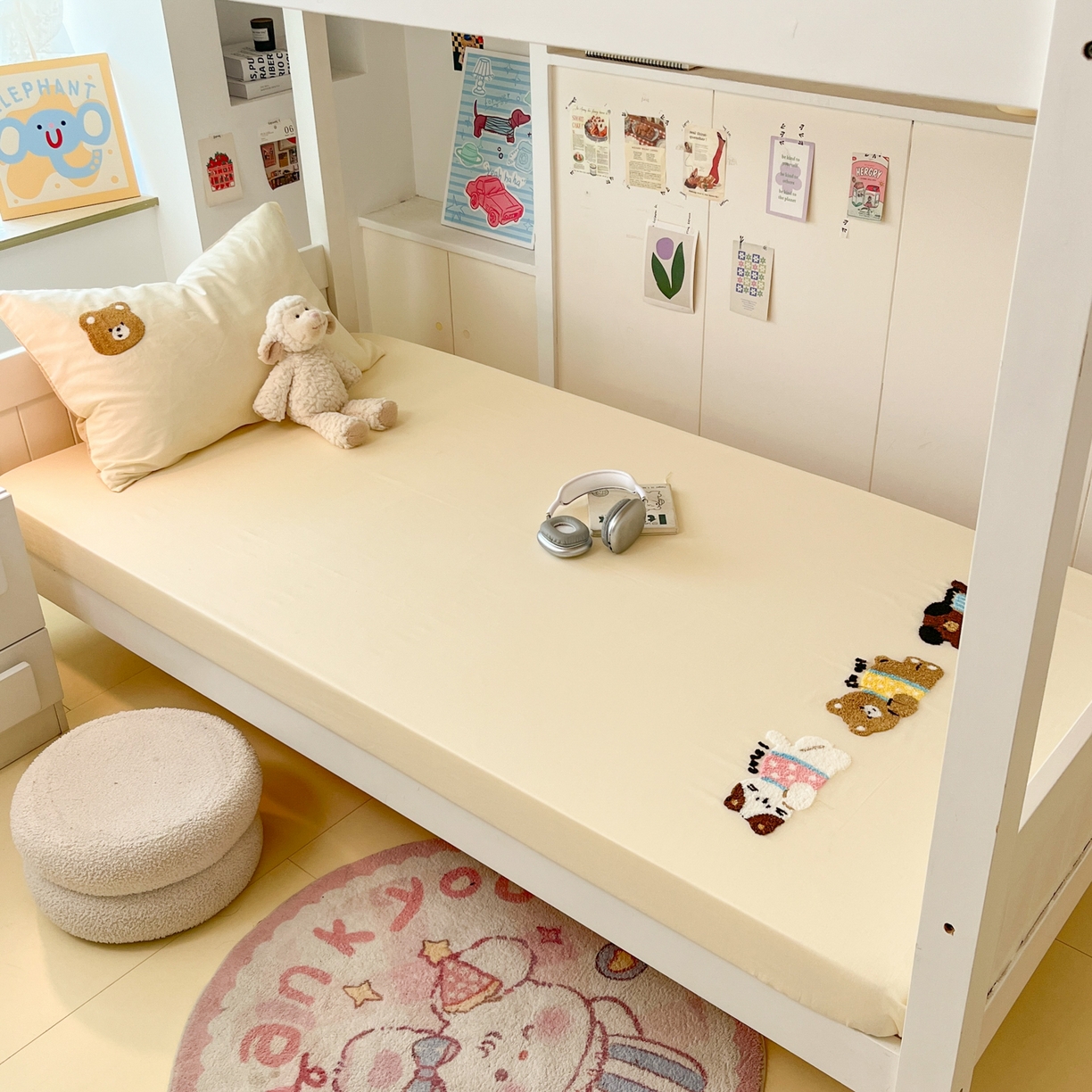 91家纺网 家纺一手货源 找家纺 （总）慕尚家纺 2025新款全棉纯棉毛巾绣单床笠 