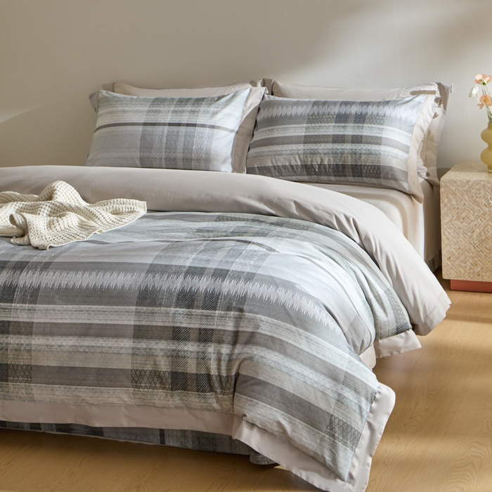 91家纺网 家纺一手货源 找家纺 禾时 2025新款全棉纯棉贡缎数码50双股长绒棉磨毛四件套（带高档礼盒） 艾马尔