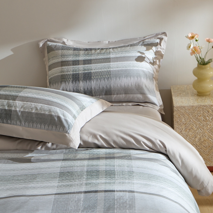 91家纺网 家纺一手货源 找家纺 禾时 2025新款全棉纯棉贡缎数码50双股长绒棉磨毛四件套（带高档礼盒） 艾马尔