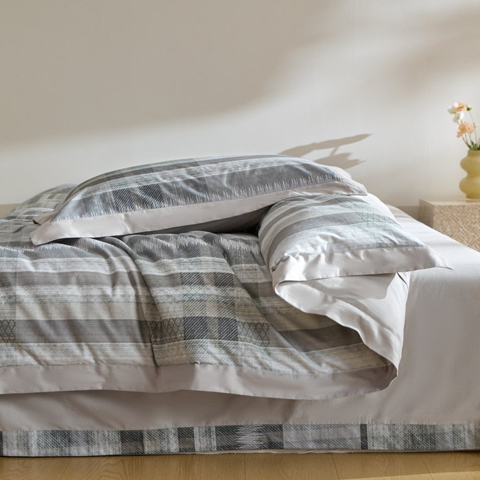 91家纺网 家纺一手货源 找家纺 禾时 2025新款全棉纯棉贡缎数码50双股长绒棉磨毛四件套（带高档礼盒） 艾马尔