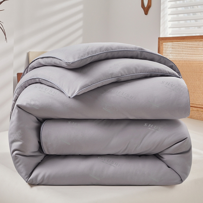91家纺网 家纺一手货源 找家纺 阳光被业 2025新款澳洲羊毛冬被春秋被加厚冬被子学生被50%羊毛被芯包质检 印花--灰