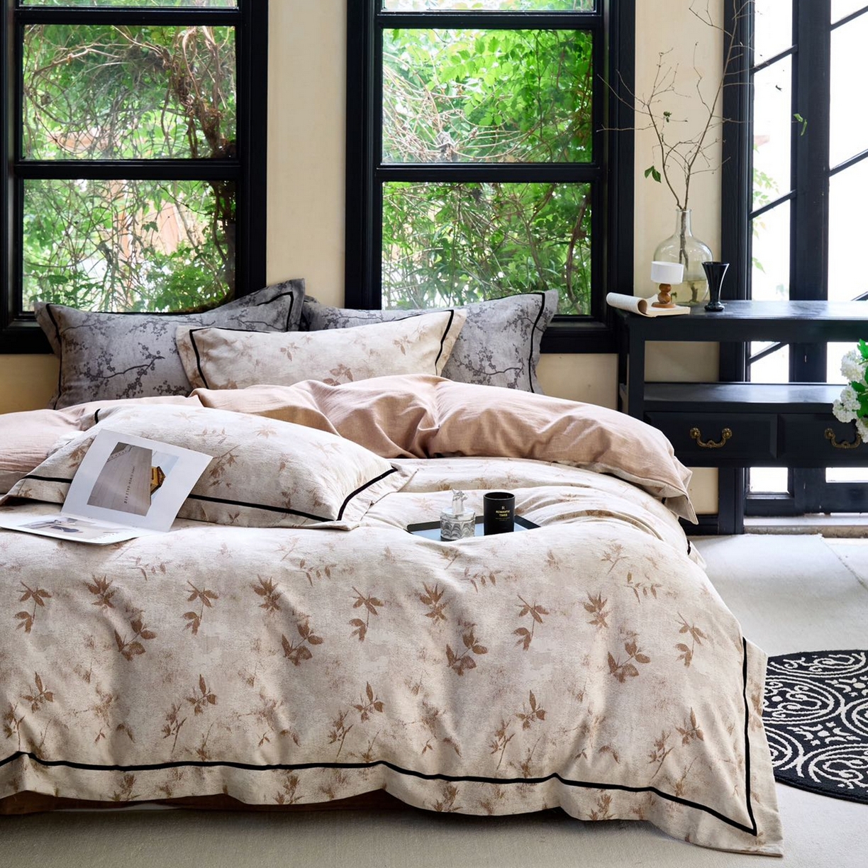 91家纺网 家纺一手货源 找家纺 （总）栩裕纺织2025新款棉麻四件套