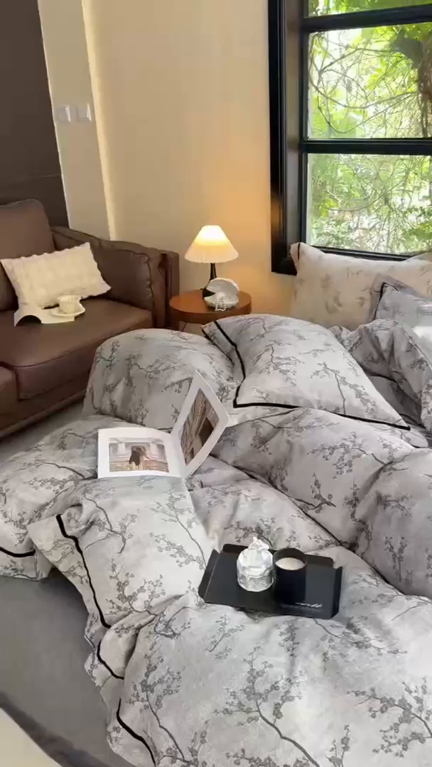 91家纺网 家纺一手货源 找家纺 （总）栩裕纺织2025新款棉麻四件套