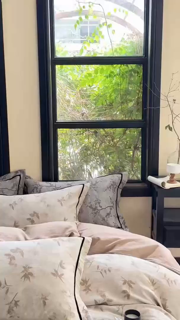 91家纺网 家纺一手货源 找家纺 栩裕纺织2025新款棉麻四件套 竹影佛纱