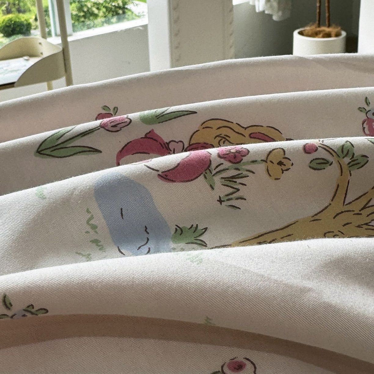 91家纺网 家纺一手货源 找家纺 缦纱2025新款全棉小清新喷气13372印花40支纯棉四件套 爱丽丝