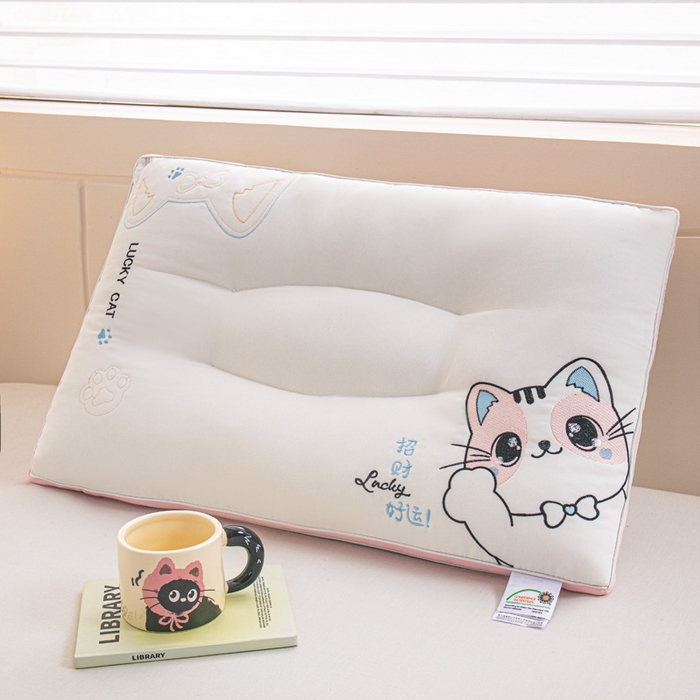 91家纺网 家纺一手货源 找家纺 （总）永乐枕芯 2025新款情侣枕头枕芯-招财猫系列