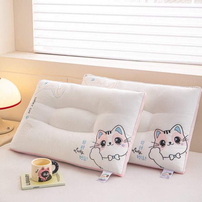 91家纺网 家纺一手货源 找家纺 （总）永乐枕芯 2025新款情侣枕头枕芯-招财猫系列