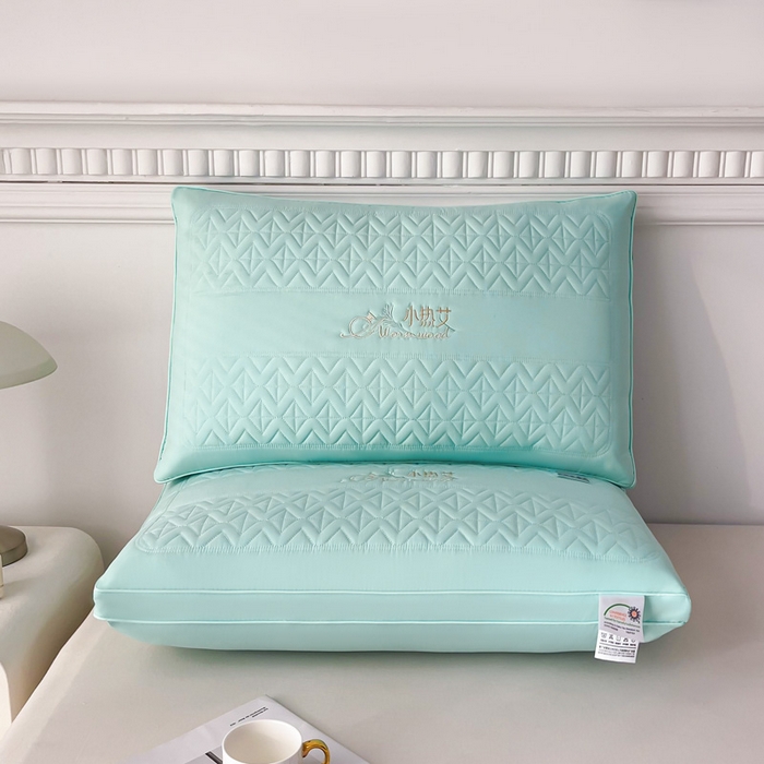 91家纺网 家纺一手货源 找家纺 永乐枕芯 2025新款小热艾枕头枕芯 薄荷绿