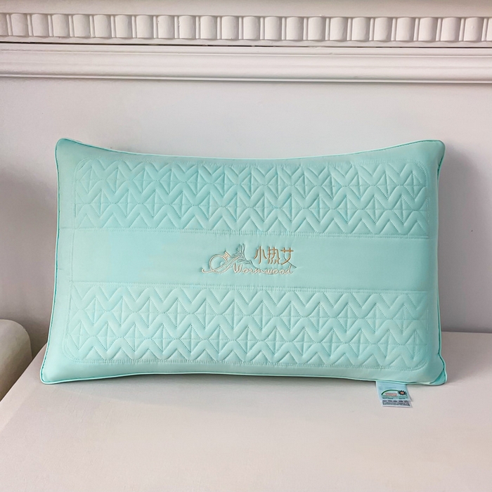 91家纺网 家纺一手货源 找家纺 永乐枕芯 2025新款小热艾枕头枕芯 薄荷绿