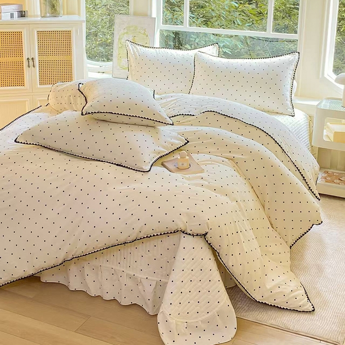 91家纺网 家纺一手货源 找家纺 （总）尚美 2025新款三角针工艺款云感双层纱被套四件套-床盖款