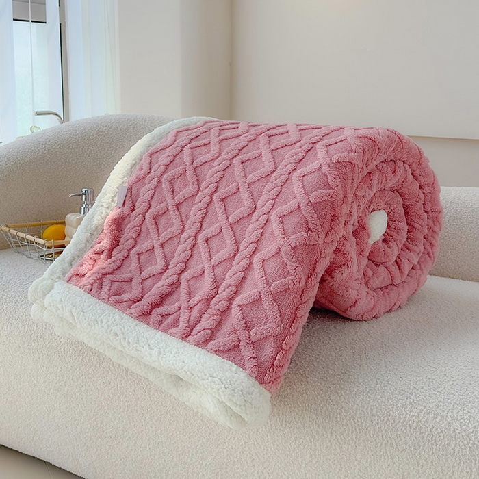 91家纺网 家纺一手货源 找家纺 （总）柏薇 2024新款塔芙绒羊羔绒双层毛毯系列