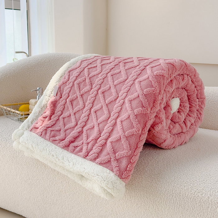 91家纺网 家纺一手货源 找家纺 （总）柏薇 2024新款塔芙绒羊羔绒双层毛毯系列