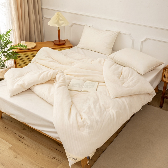 91家纺网 家纺一手货源 找家纺 （总）阳光被业 2025新款A类水洗棉无染被被子被芯