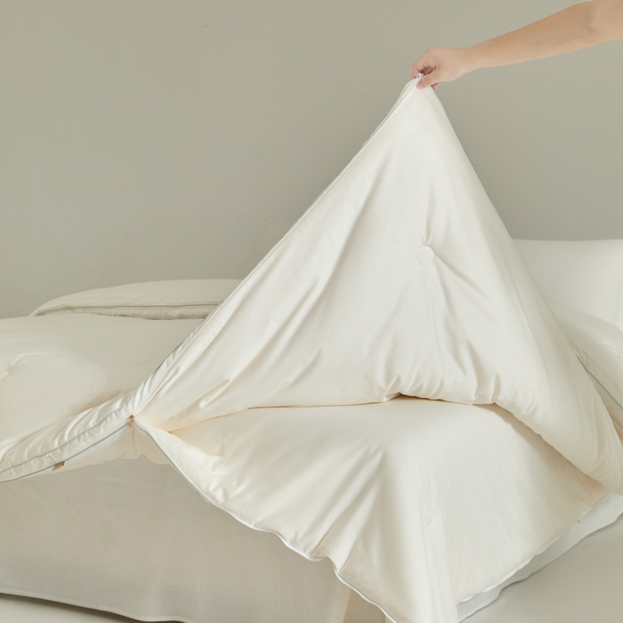 91家纺网 家纺一手货源 找家纺 （总）纪梵茜 2025新款李官奇正品55%大豆被子60长绒棉拉链子母被双胎二合一被芯冬被