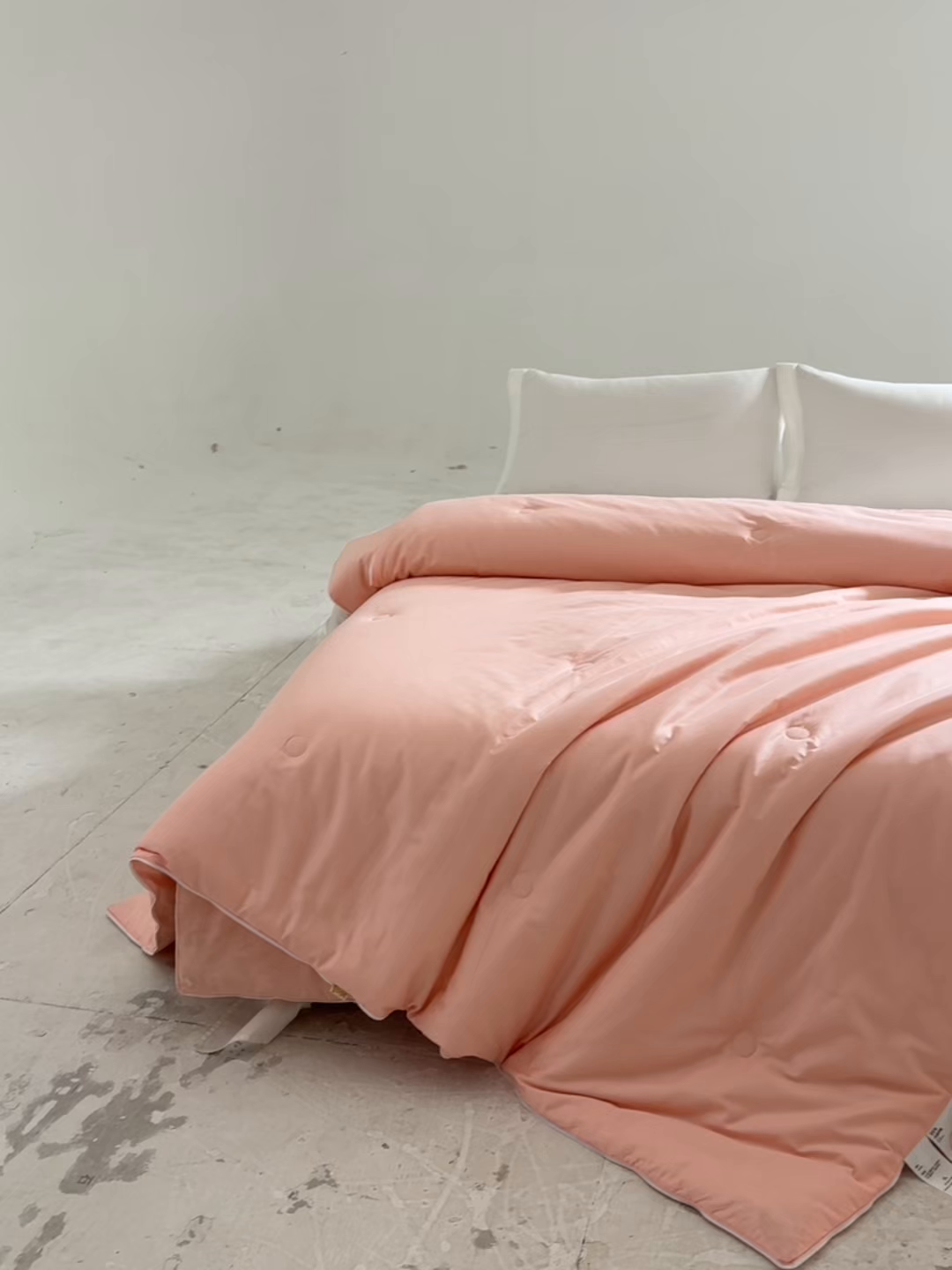 91家纺网 家纺一手货源 找家纺 纪梵茜 2025新款李官奇正品55%大豆被子60长绒棉拉链子母被双胎二合一被芯冬被 粉玉