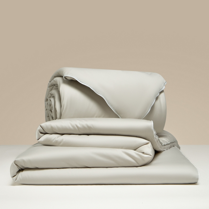 纪梵茜 2025新款李官奇正品认证55%大豆被长绒棉大豆被子被芯全棉冬被 灰色