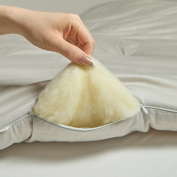 91家纺网 家纺一手货源 找家纺 纪梵茜 2025新款李官奇正品认证55%大豆被长绒棉大豆被子被芯全棉冬被 灰色