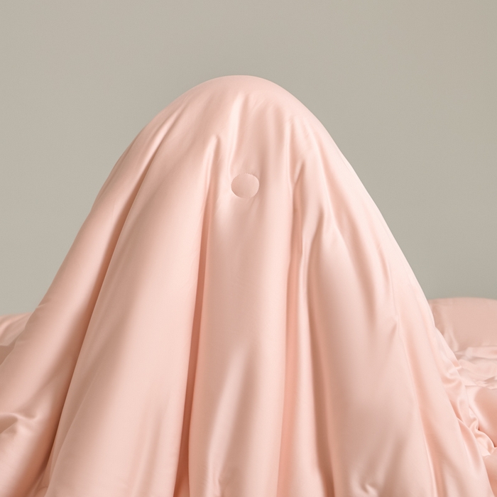 91家纺网 家纺一手货源 找家纺 纪梵茜 2025新款李官奇正品认证55%大豆被长绒棉大豆被子被芯全棉冬被 粉玉