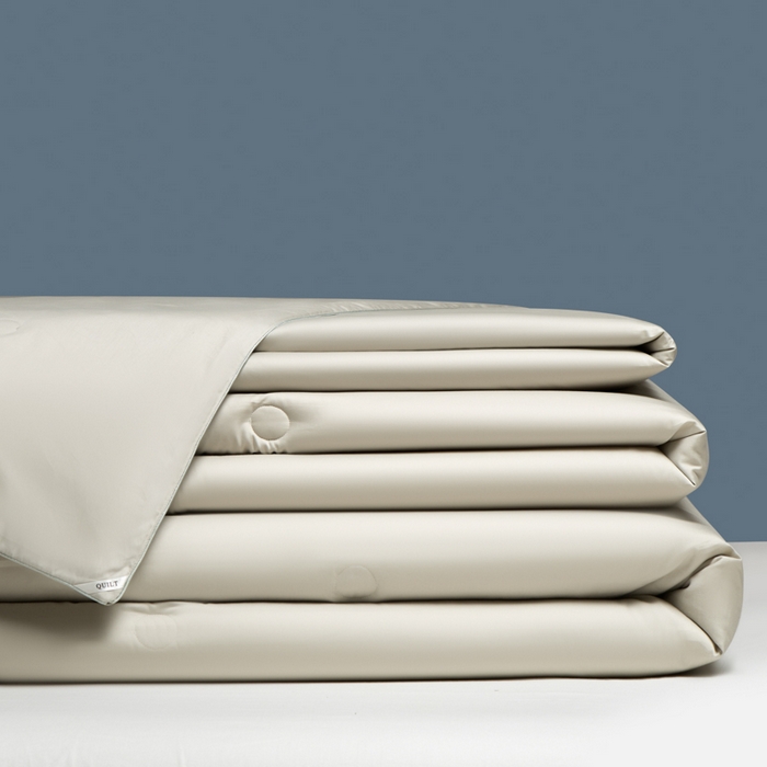 91家纺网 家纺一手货源 找家纺 纪梵茜 2025新款李官奇正品认证55%大豆被长绒棉大豆被子被芯全棉冬被 灰色