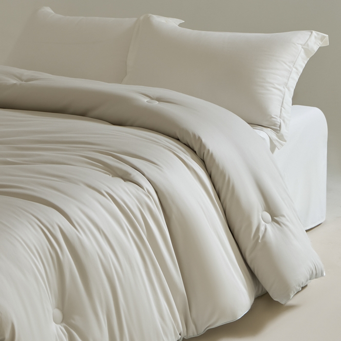 91家纺网 家纺一手货源 找家纺 纪梵茜 2025新款李官奇正品认证55%大豆被长绒棉大豆被子被芯全棉冬被 灰色